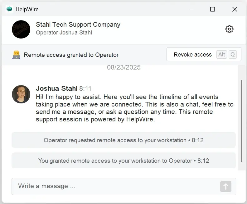remote access granted